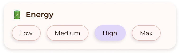 Anima Cycle app — energy level tracking by hormonal phase