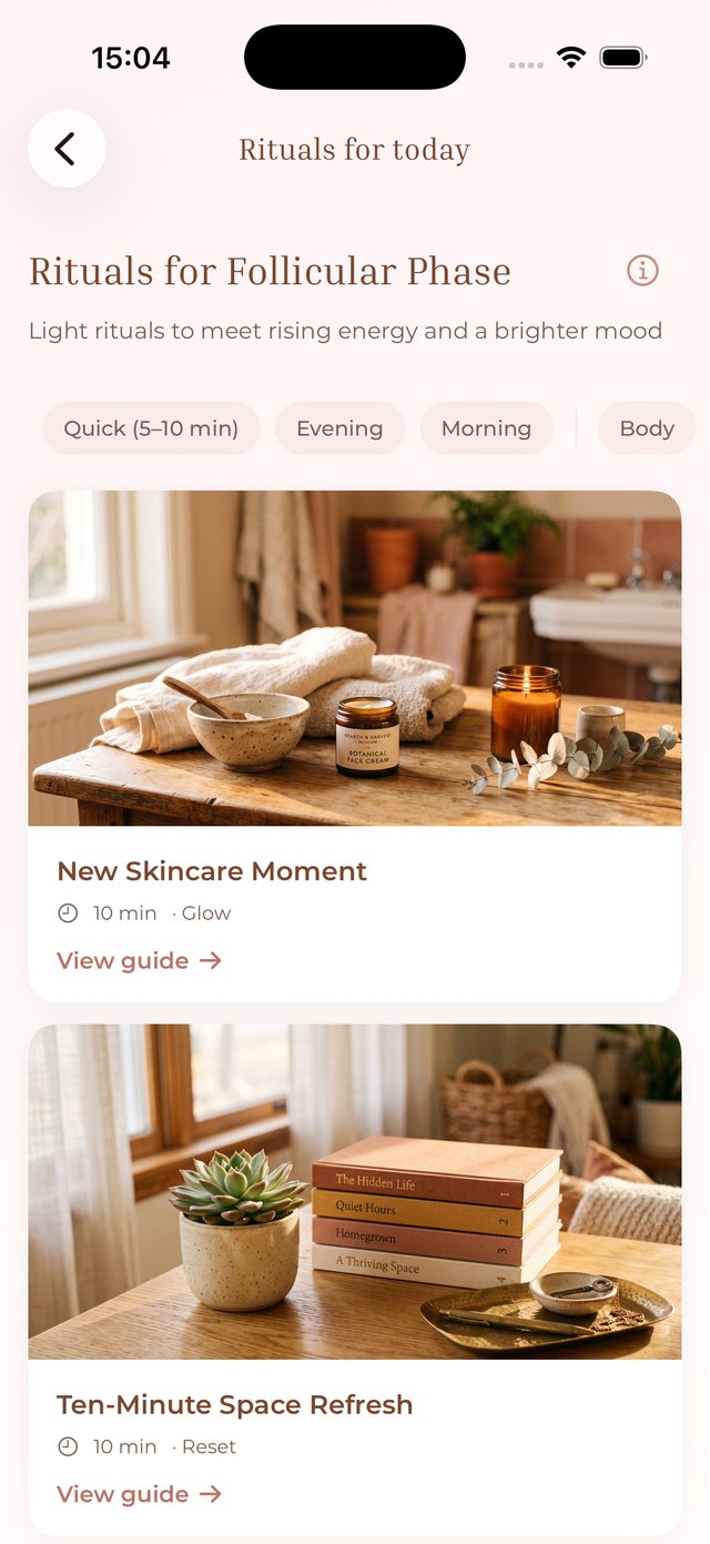 Anima Cycle rituals for the follicular phase